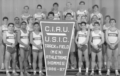 U of S Huskies 1986-87 Mens Track and Field team
