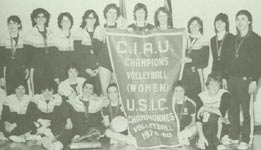 1980 U of S Huskiettes Volleyball