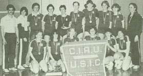 1981 U of S Huskiettes Volleyball